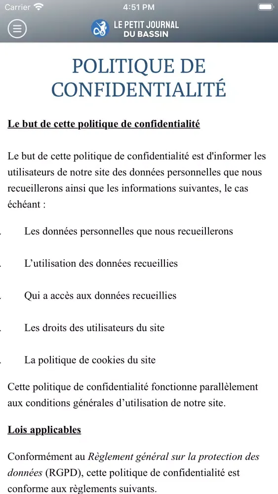 Le Petit Journal Du Bassin Screenshots