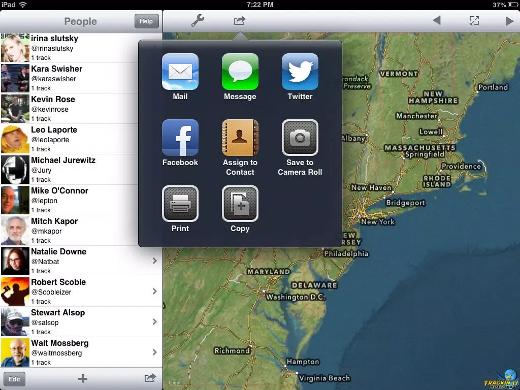 TrackinU iPad  स्क्रीनशॉट