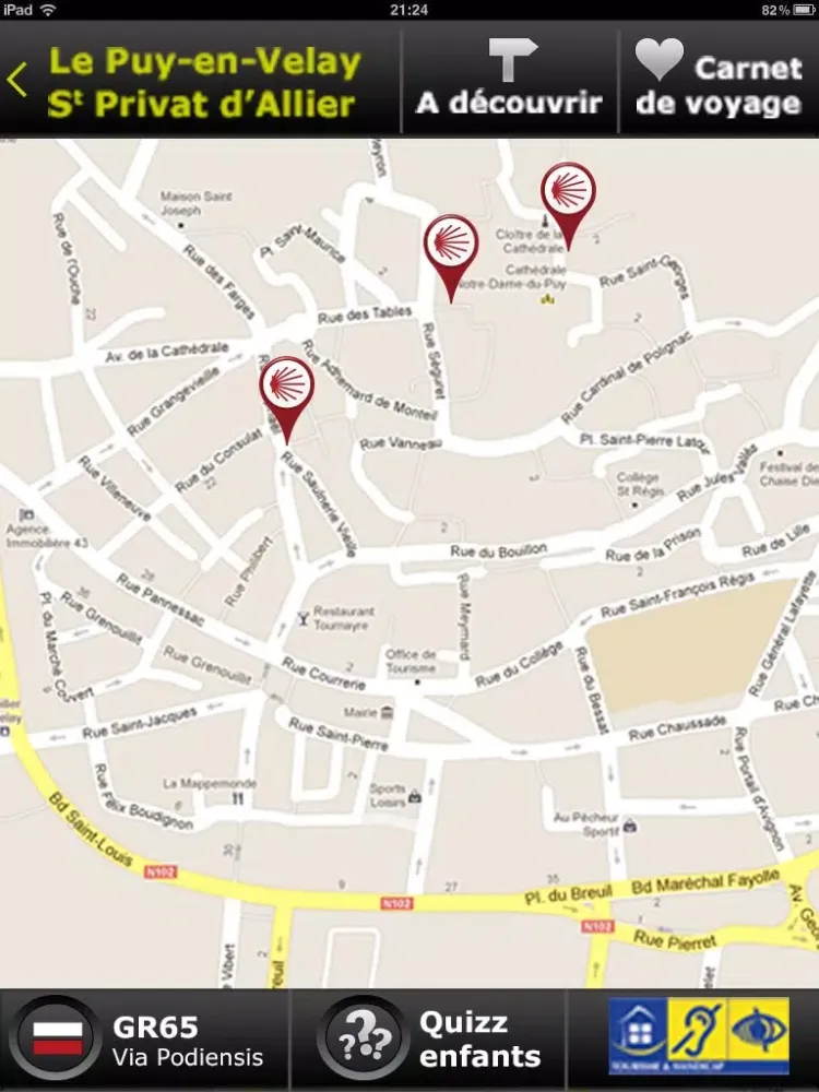 Le Puy / GR65 iPad  Screenshots