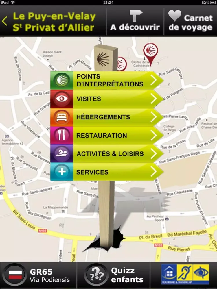 Le Puy / GR65 iPad  Screenshots