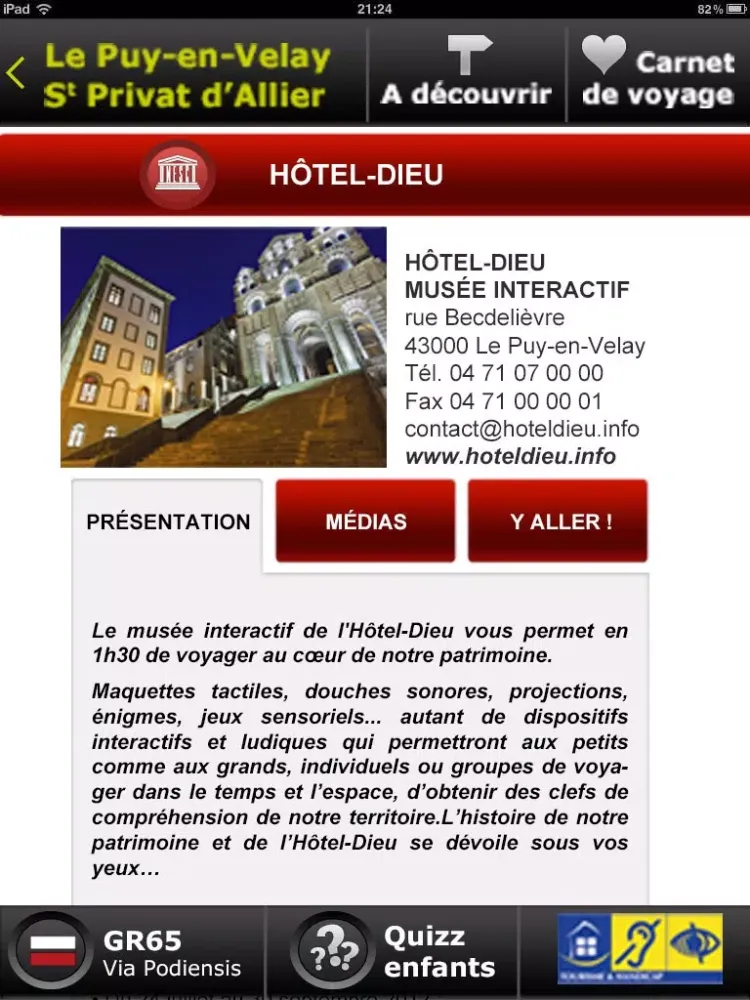 Le Puy / GR65 iPad  Screenshots