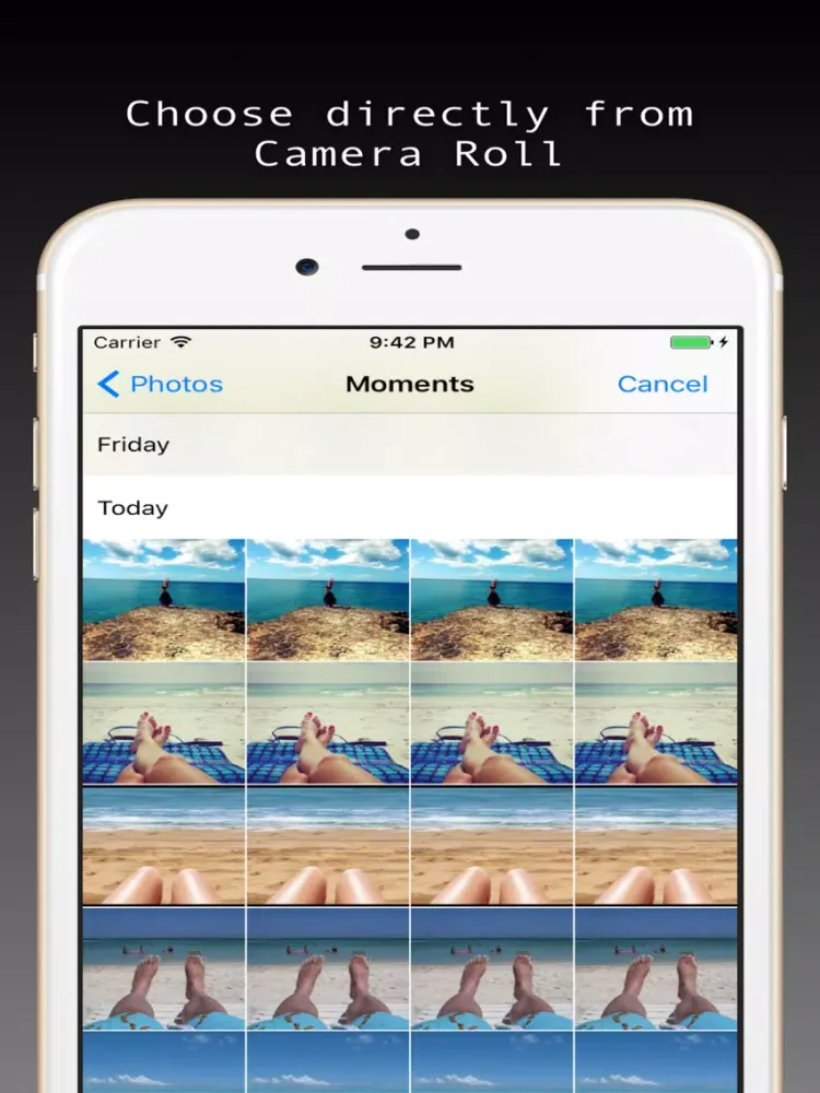 Screenshot di Keep in roll - Edit and add filter image iPad 