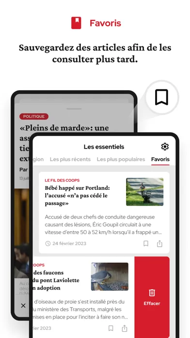 Zrzuty ekranu Le Quotidien