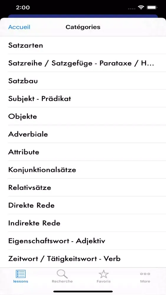deutsch grammatik a1 a2 b1 b2应用截图