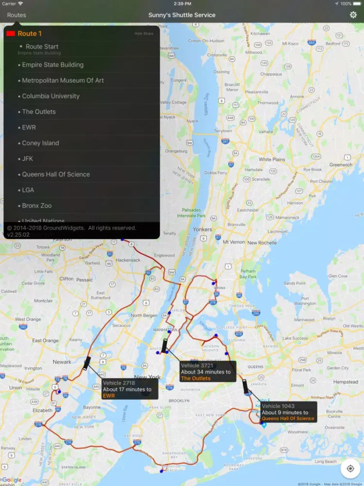 iLeros Bus Tracker iPad  Screenshots