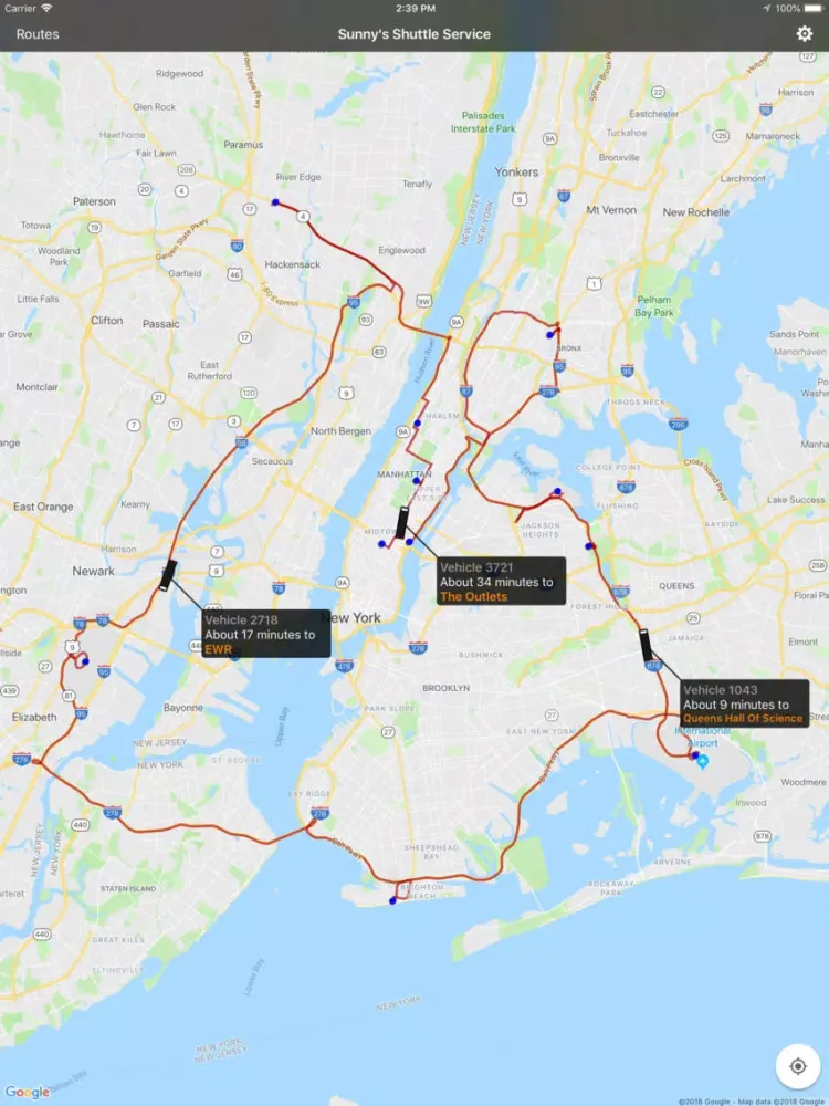 iLeros Bus Tracker iPad  Screenshots