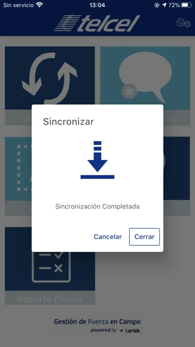Ảnh chụp màn hình của Telcel GFC by Lertek