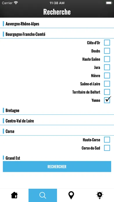 Capturas de tela do La carte des piscines - France