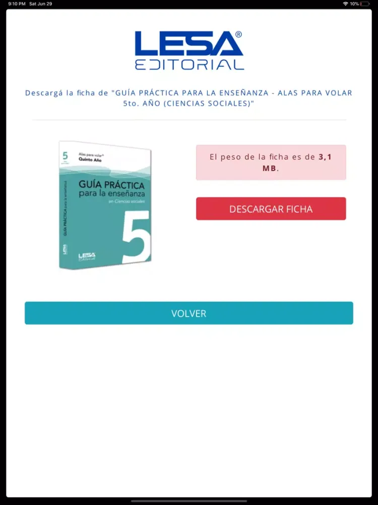 ภาพหน้าจอของ Lesa Editorial iPad 