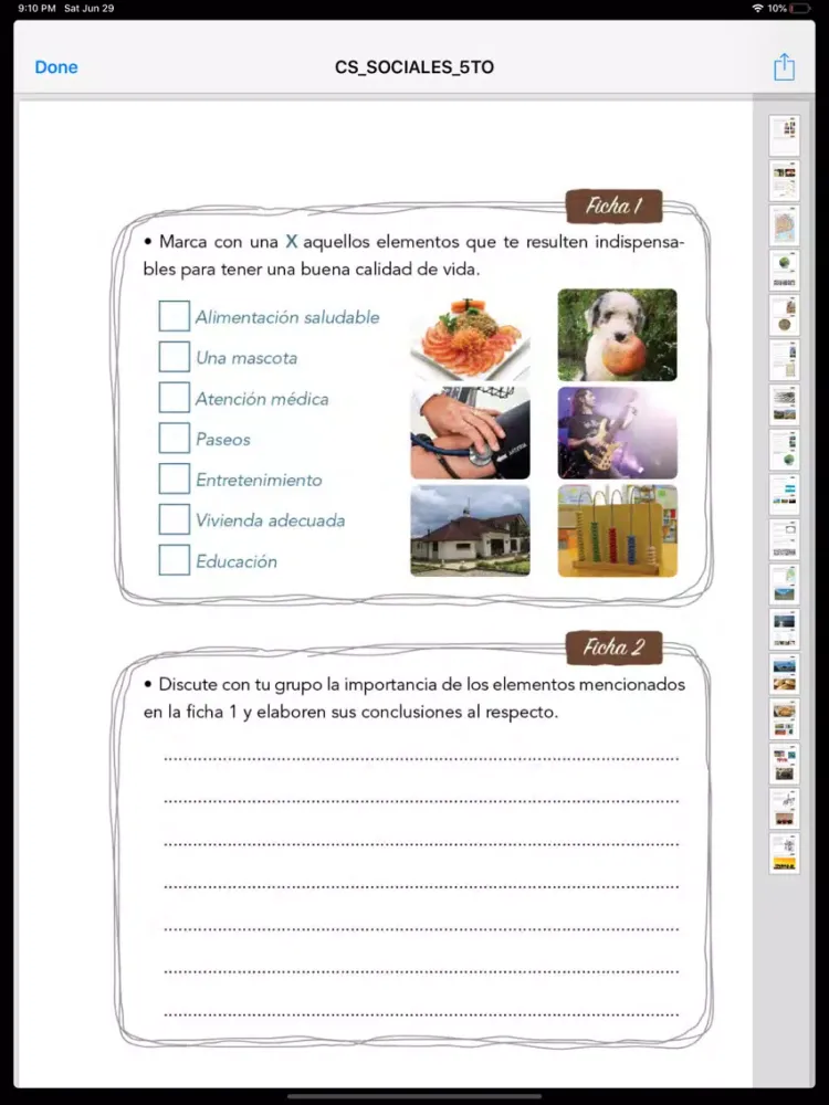ภาพหน้าจอของ Lesa Editorial iPad 