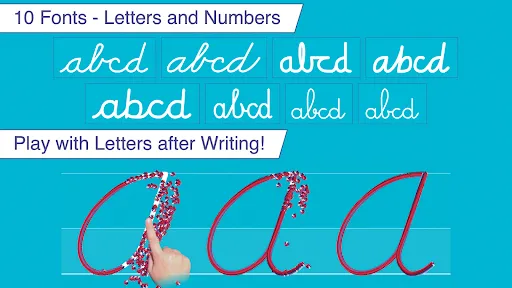Ảnh chụp màn hình của Cursive Letters Writing Wizard