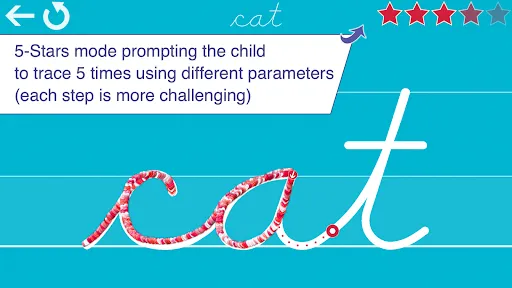Ảnh chụp màn hình của Cursive Letters Writing Wizard