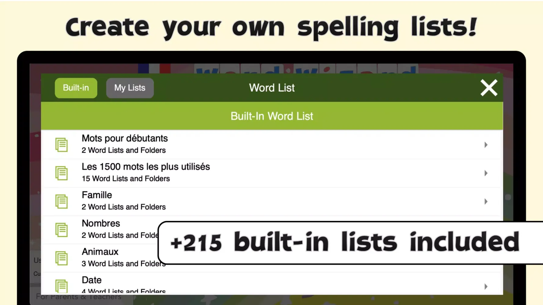 French Words - Learn spelling Screenshots