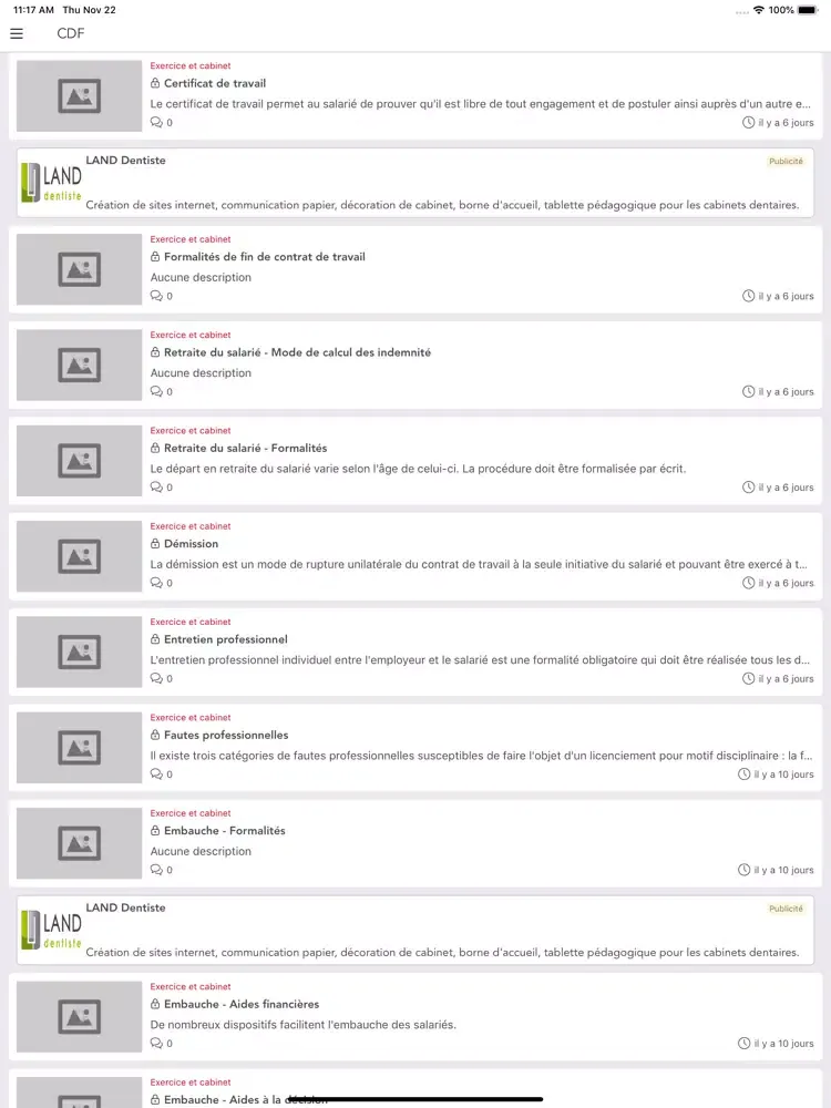 Скриншоты Les CDF iPad 