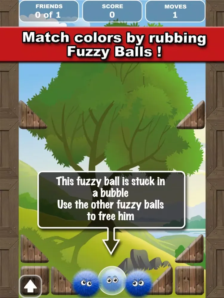 Tangkapan layar Fuzzy Balls iPad 