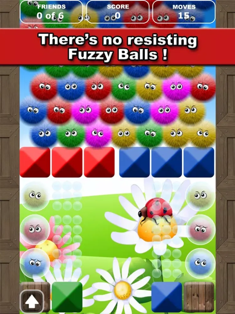 Tangkapan layar Fuzzy Balls iPad 