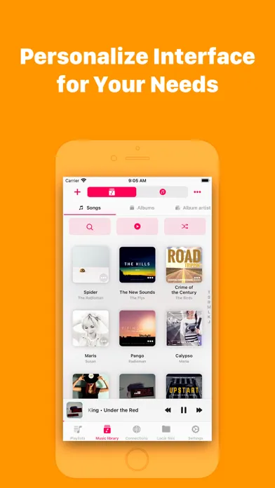 Captures d'écran de Evermusic: mp3 music player