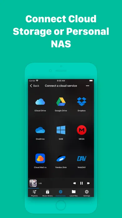 Captures d'écran de Evermusic: mp3 music player