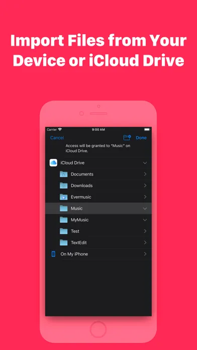 Captures d'écran de Evermusic: mp3 music player