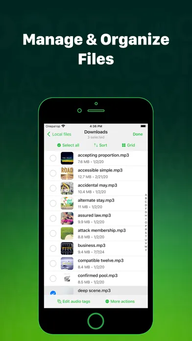 Capturas de tela do Evertag: Music Tag Editor
