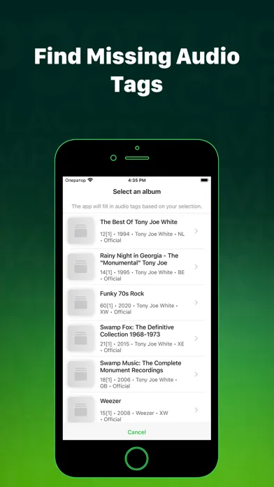 Capturas de tela do Evertag: Music Tag Editor