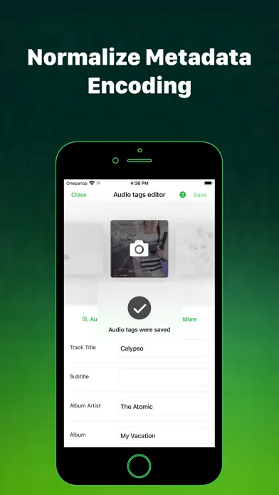 Capturas de tela do Evertag: Music Tag Editor