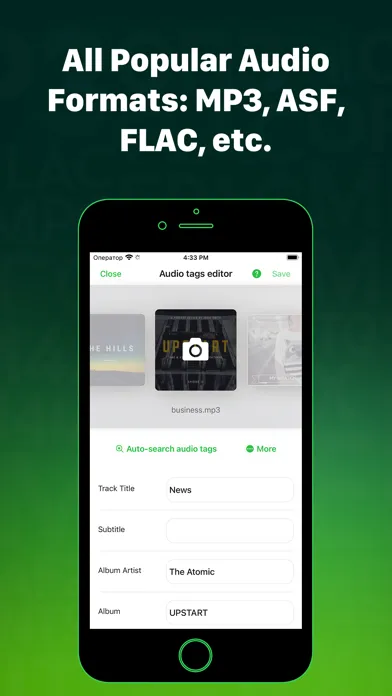 Capturas de tela do Evertag: Music Tag Editor