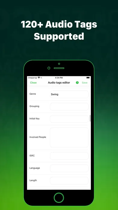 Capturas de tela do Evertag: Music Tag Editor