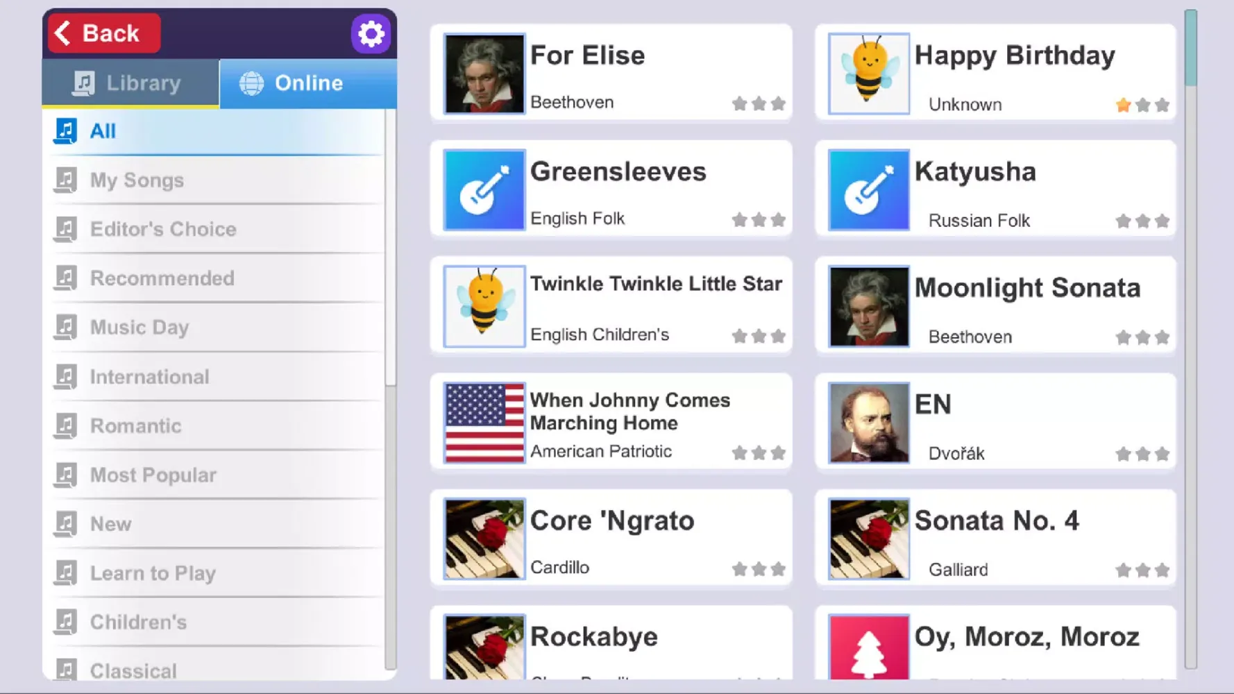 Piano ORG Screenshots