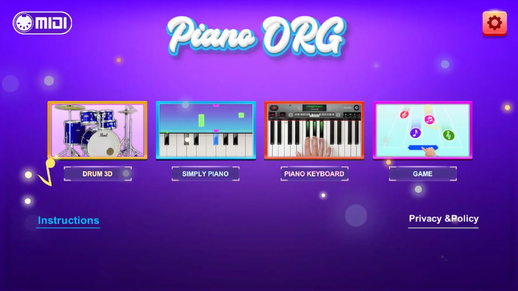 Piano ORG Screenshots