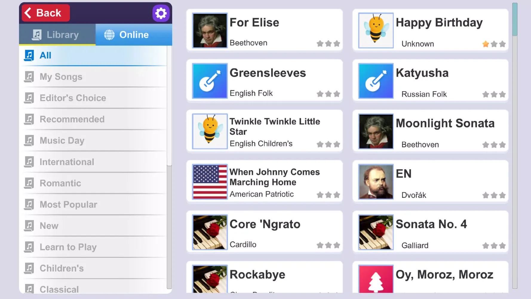Piano ORG Screenshots