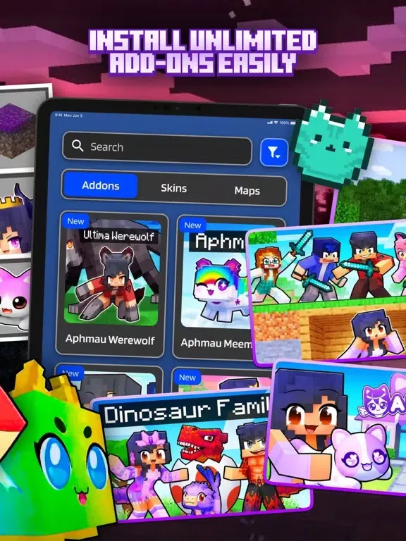 صور Aphmau & Aaron Mods Minecraft iPad 