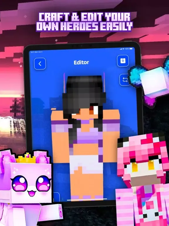 صور Aphmau & Aaron Mods Minecraft iPad 