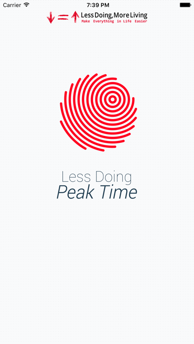 Tangkapan skrin Less Doing Peak Time