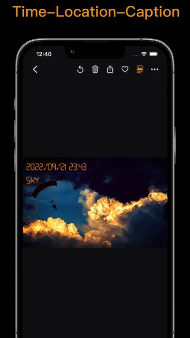 Capturas de tela do Timestamper - Photo Timestamp