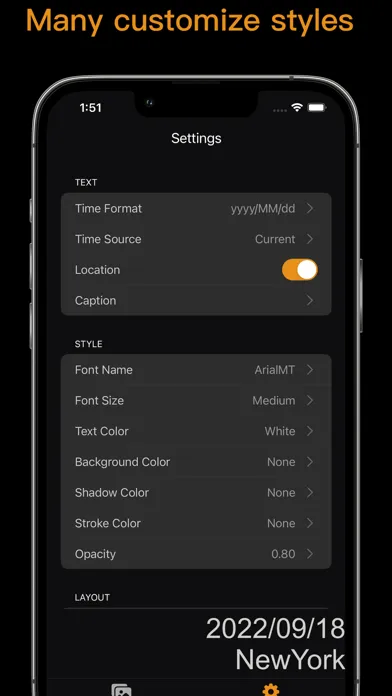 Capturas de tela do Timestamper - Photo Timestamp