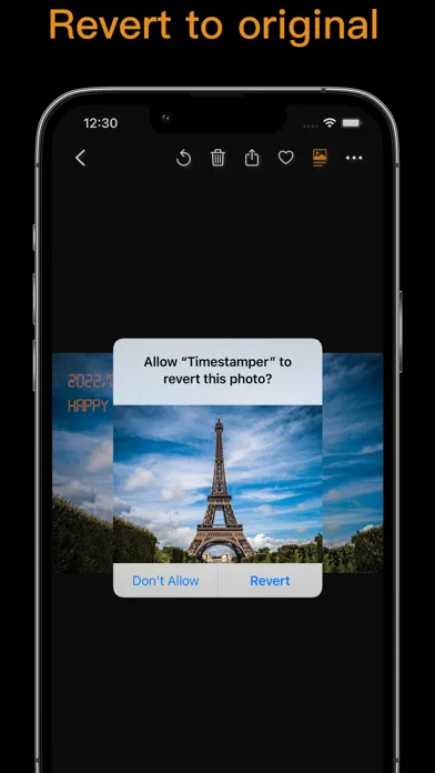 Capturas de tela do Timestamper - Photo Timestamp