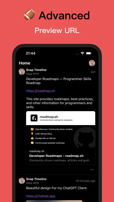 Zrzuty ekranu Snap Timeline - Notes Taking