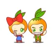 奇奇橙橙(KiKiOrange)动态表情贴纸 奇奇橙橙(KiKiOrange)动态表情贴纸