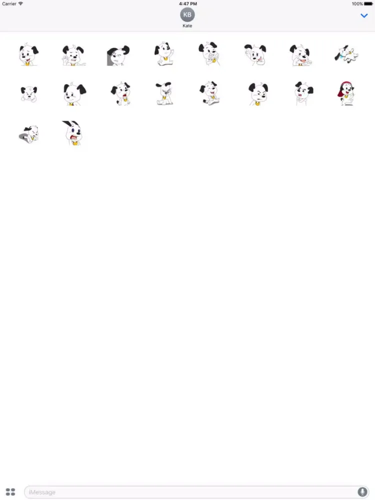 月亮狗(Moon Dog)动态表情贴纸 iPad 应用截图