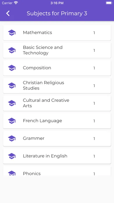 Captures d'écran de Lessonotes