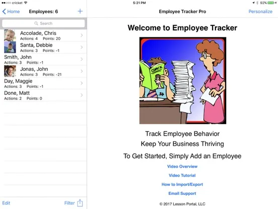 Tangkapan skrin Employee Tracker Pro iPad 