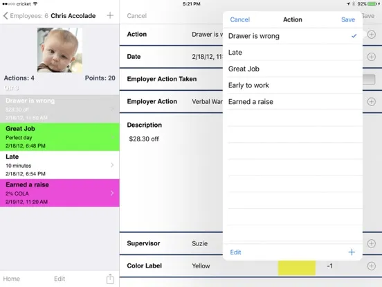 Tangkapan skrin Employee Tracker Pro iPad 