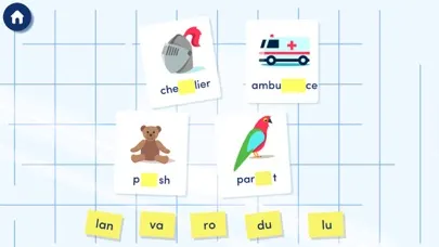 Montessori French Syllables - learn to read French words in a fun lab setting Screenshots