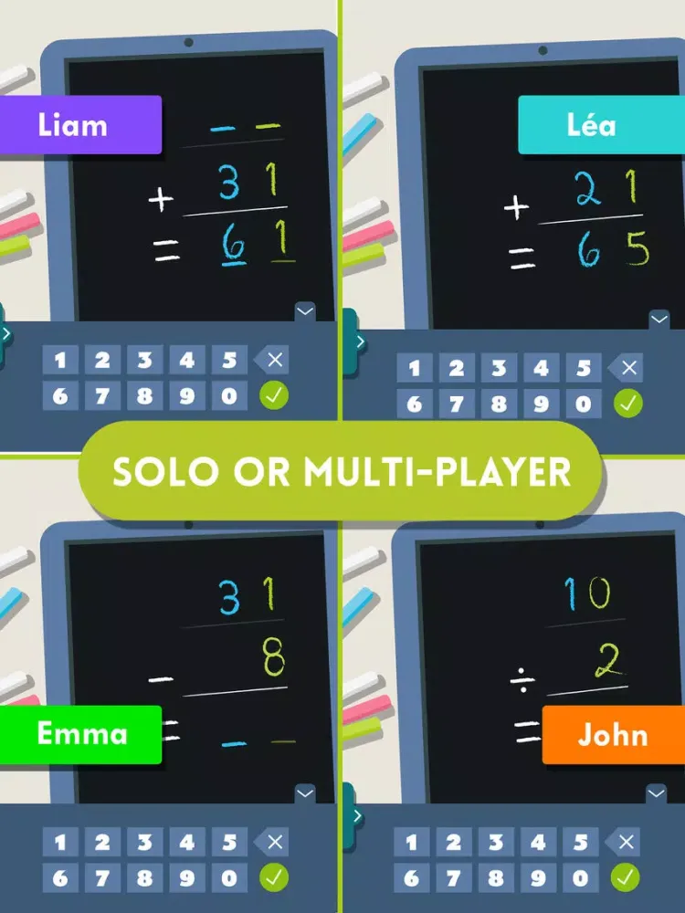 Montessori Math Challenge, calculate faster! iPad  স্ক্রিনশট