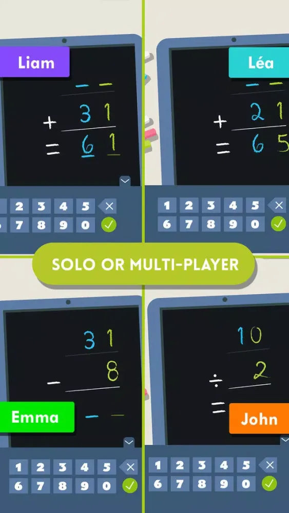 Montessori Math Challenge, calculate faster! স্ক্রিনশট