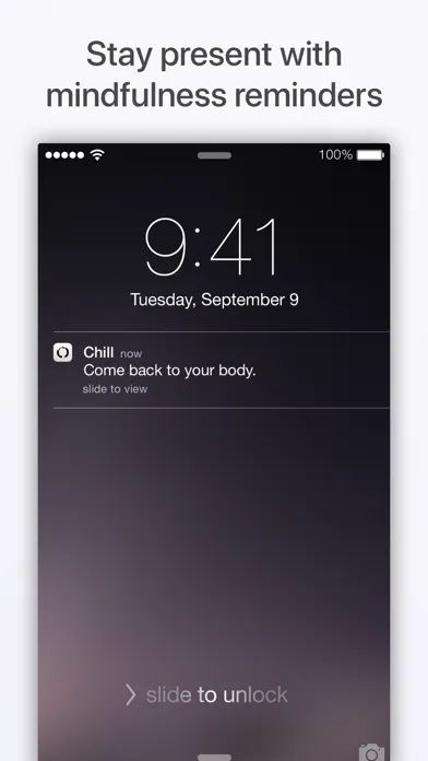 Chill – Mindfulness Reminders سکرین شاٹس