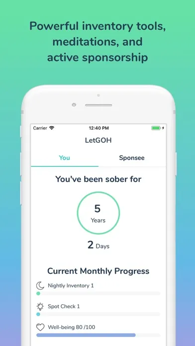 LetGOH - Addiction Recovery应用截图