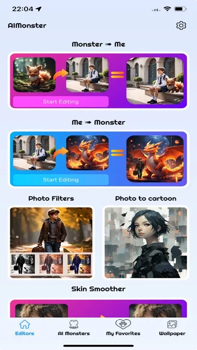 Tangkapan layar AIMonster