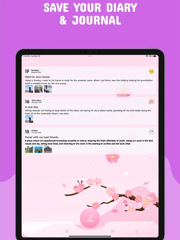 تصاویر Secret Diary - Diary with Lock iPad 
